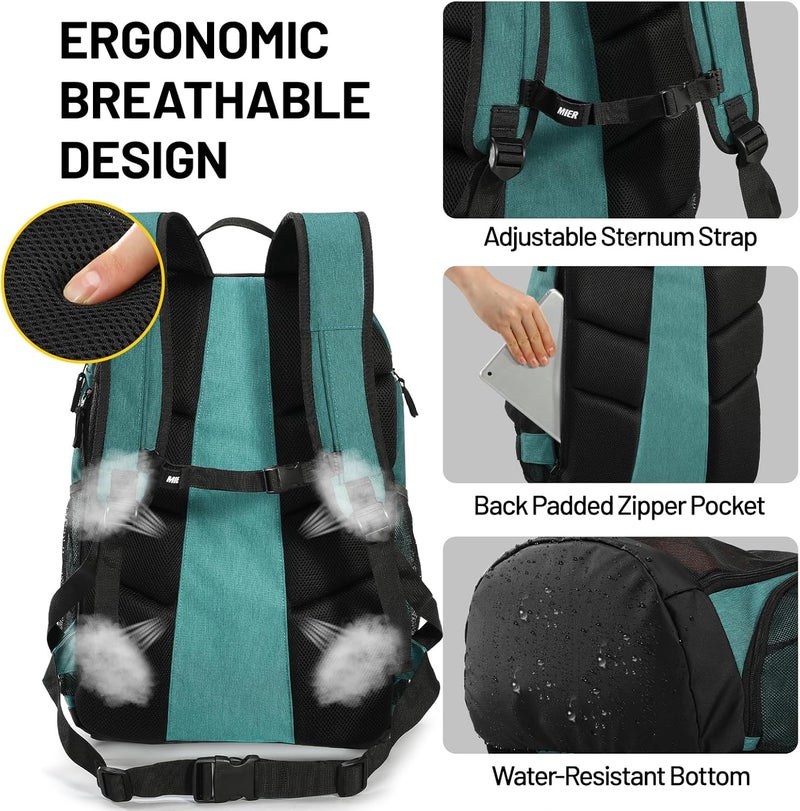 MIER Gym Backpack 40L Basketball Backpack with Ball Compartment & Shoes Storage Multi-Functional Sports Soccer Bag Large Equipment Back Pack Volleyball Backpacks for Men Women - Image 4